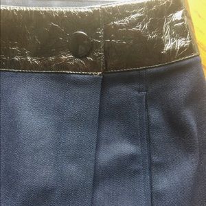 APC NWOT Denim and faux leather skirt